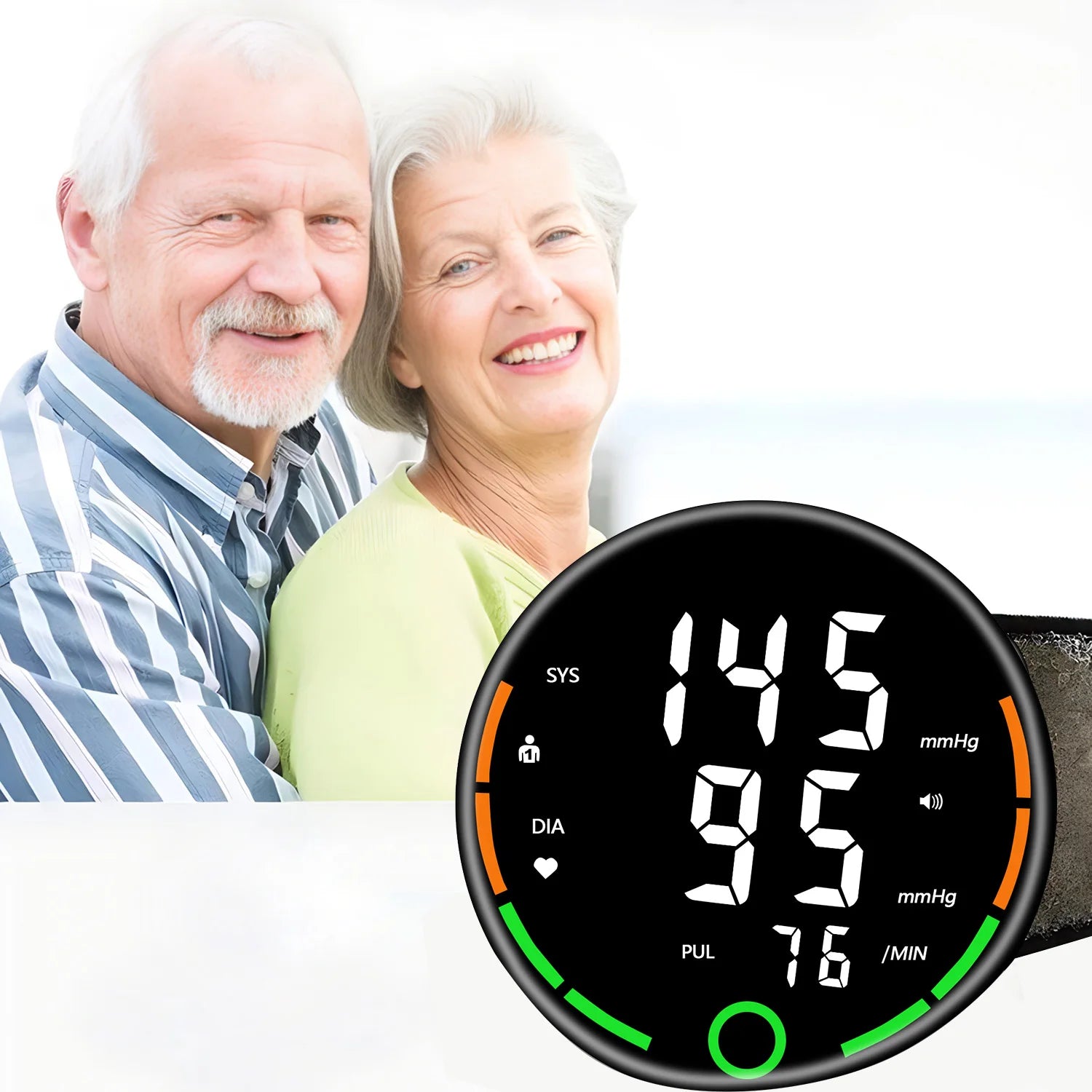 Automatic Digital Wrist Blood Pressure Monitor Sphygmomanometer Tonometer Tensiometer Heart Rate Pulse Meter BP Monitor Health