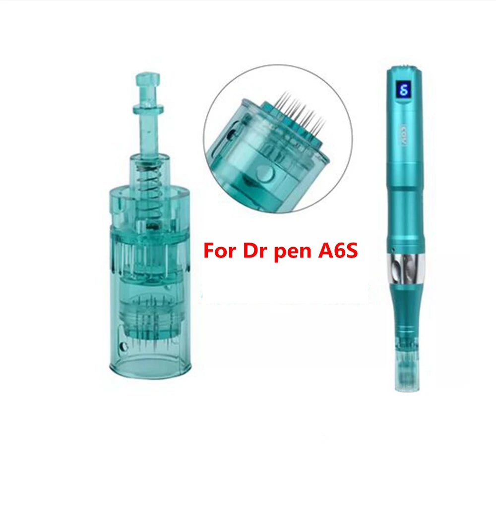 Dr Pen Ultima A6S Replacement Needles 10 Pack - Precision PMU Cartridges Permanent Makeup Machines Tidesmit