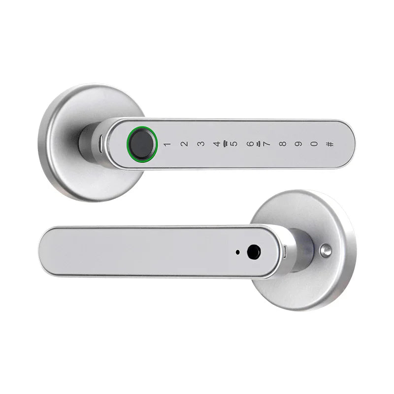 KERUI Fingerprint Door Lock  Works with Tuya Smart Electronic Door Lock with Fingerprint/Password/Key/Tuya APP/Card Unlock