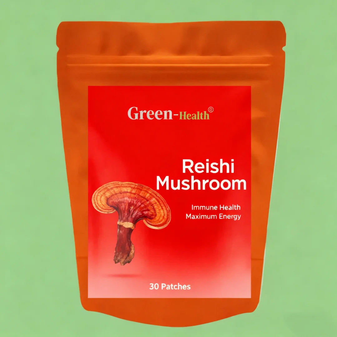 TRANSDERMAL 30 Patches ORGANIC GANODERMA REISHI MUSHROOM POWDER 20:1 EXTRACT - 100% PURE NO FILLERS!!