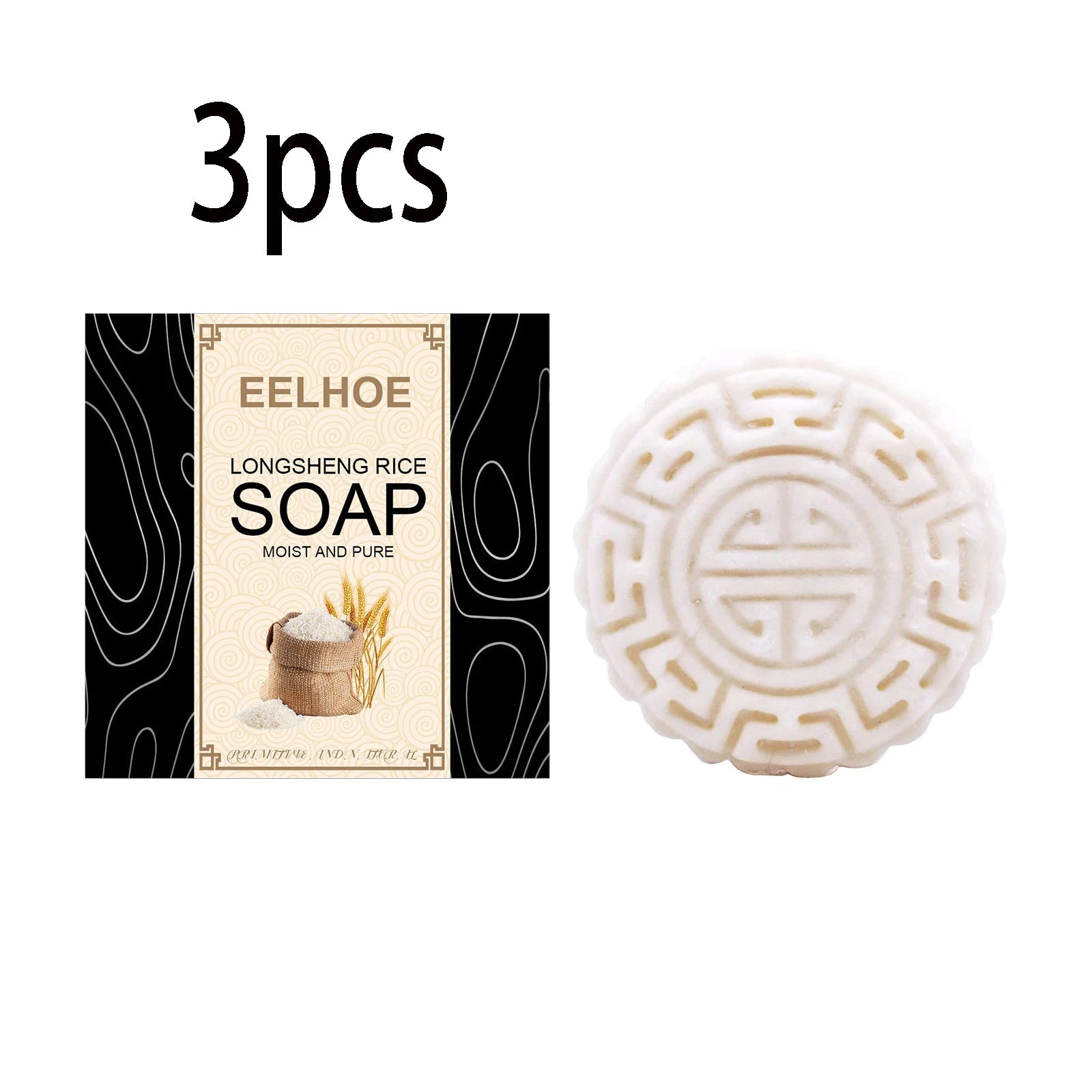 Rice Water Shampoo Soap Solid Hair Growth Shampoo Bar Hair Regrow Shampoo Bar Drop Shipping