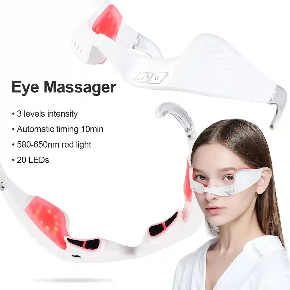 Electric Eye Massager with Heat Therapy - Rechargeable Muscle Relief Eye Massage Instrument Tidesmit
