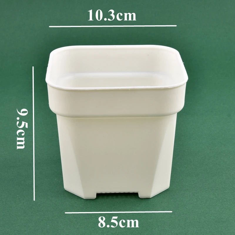 High Quality Thicken Flower Pots Succulents Plant Square Flowerpots Nursery Grow Container Cactus Pot & Planter Garden Supplies