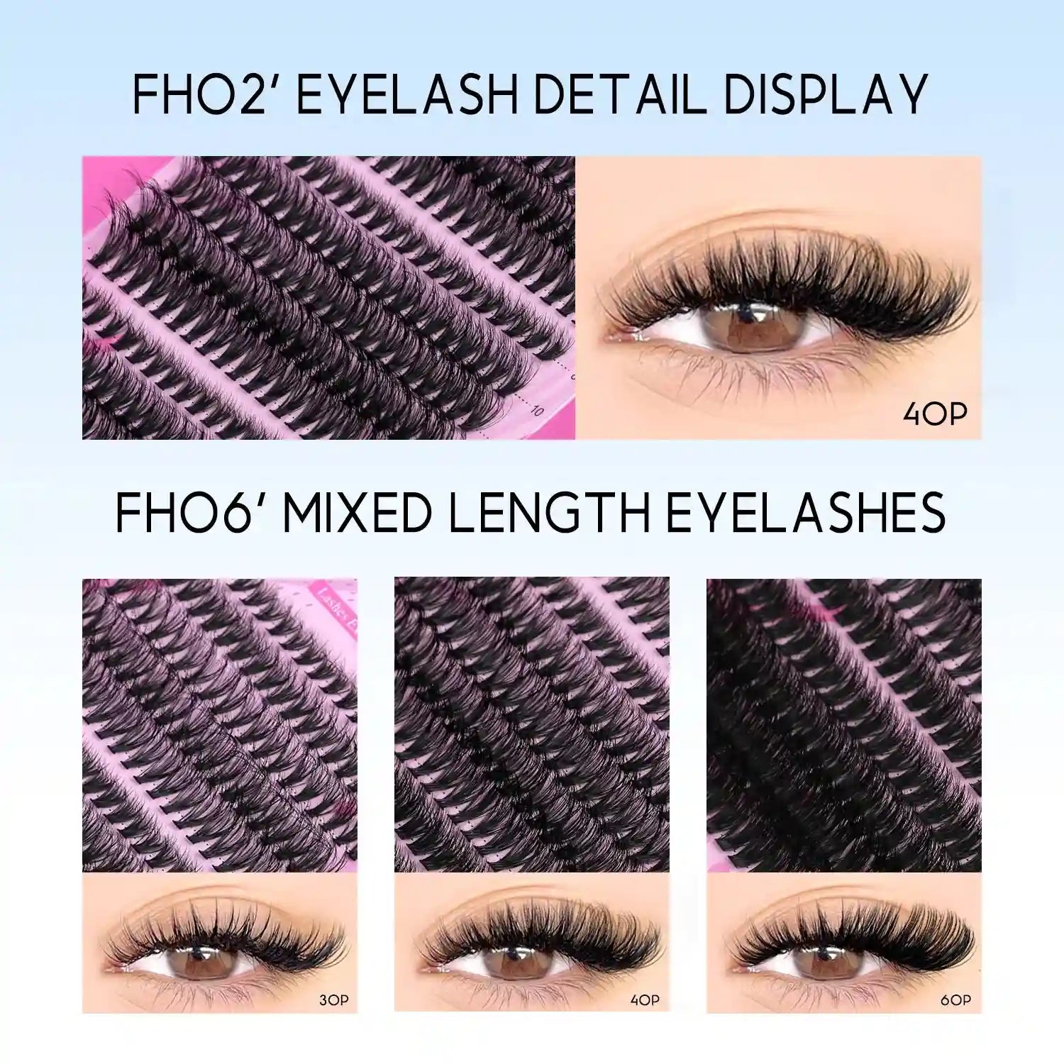 DIY Lash Extension Kit with Bond and Seal - Pro Cluster Set Lip Care Tidesmit