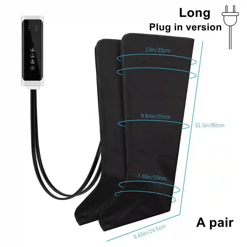 Leg Air Compression Massager - Deep Tissue Recovery Device Massage Roller Long Tidesmit