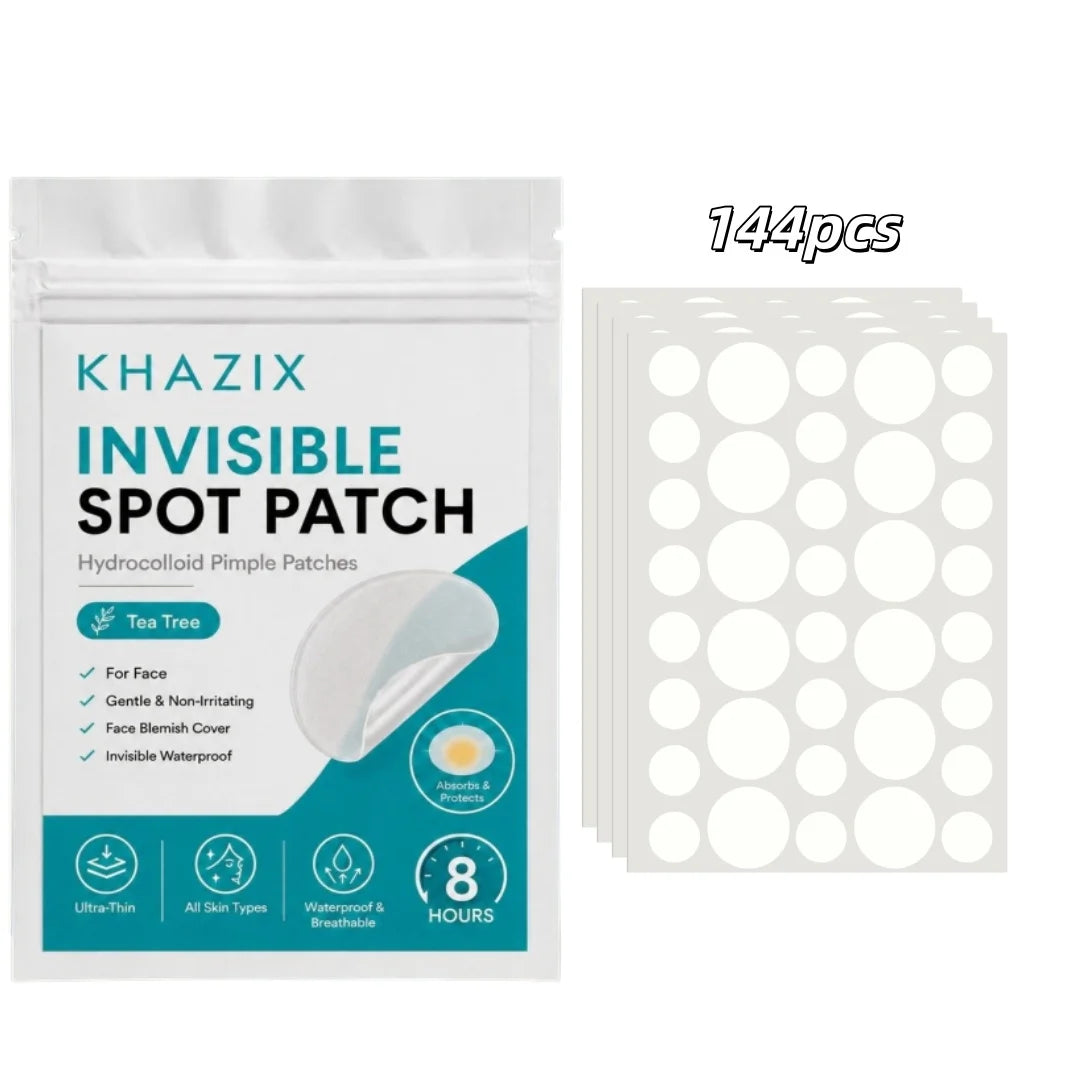 144/360pcs Hydrocolloid Acne Patches,  Original Pimple Patch, Invisible Waterproof, Tea Tree, Overnight Acne Care for Teens Adul