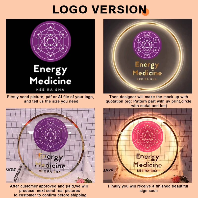 Custom Business Logo Neon Sign | Personalized LED Wall Decor for Offices Tidesmit