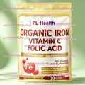 30 Patches Iron Transdermal Patches with Vitamin C, Folic Acid Vitamin B6, Vitamin B12 - Support Blood Building