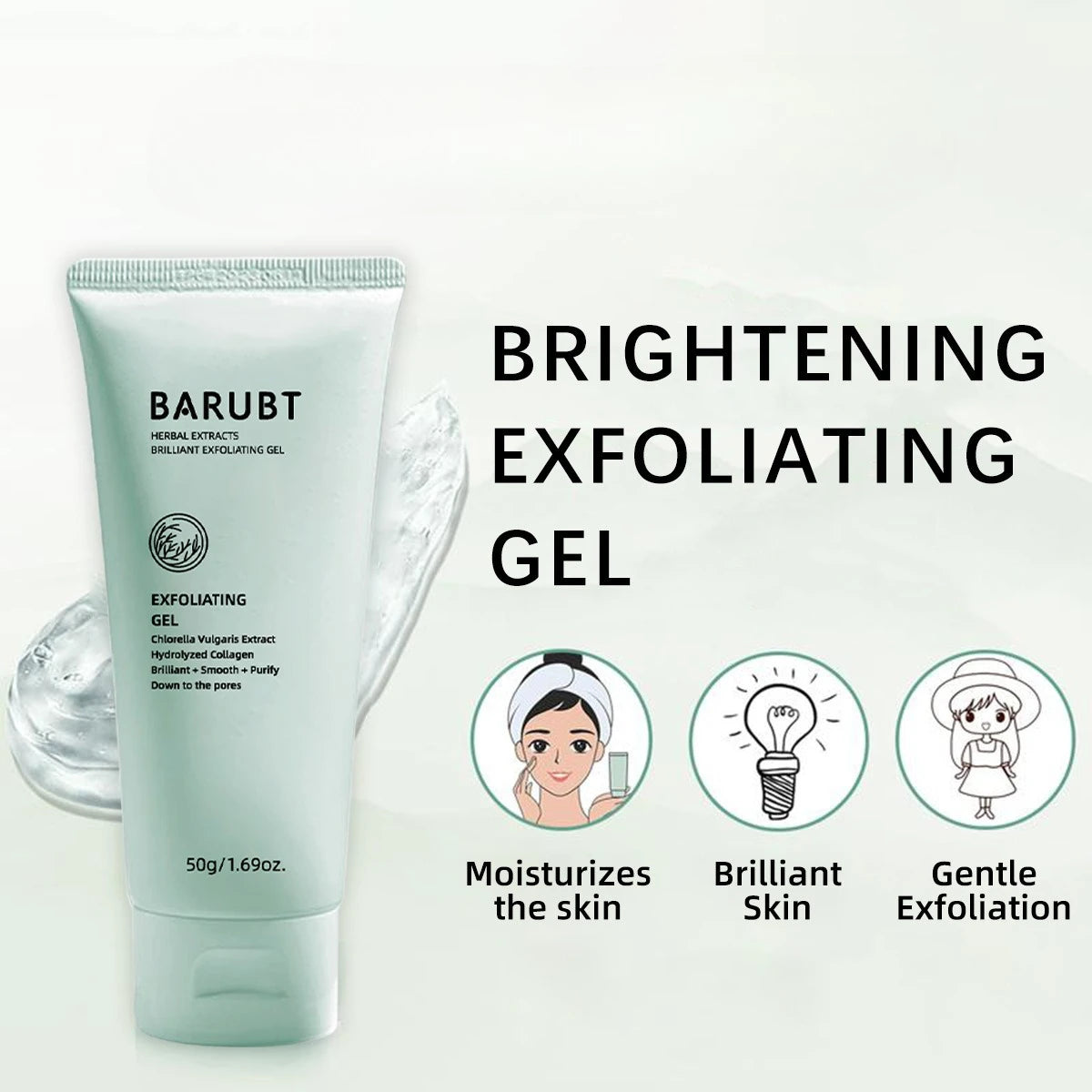 Herbal Exfoliating Face Gel | Deep Pore Cleanser | Tidesmit 100ml Scrubs Treatments Tidesmit