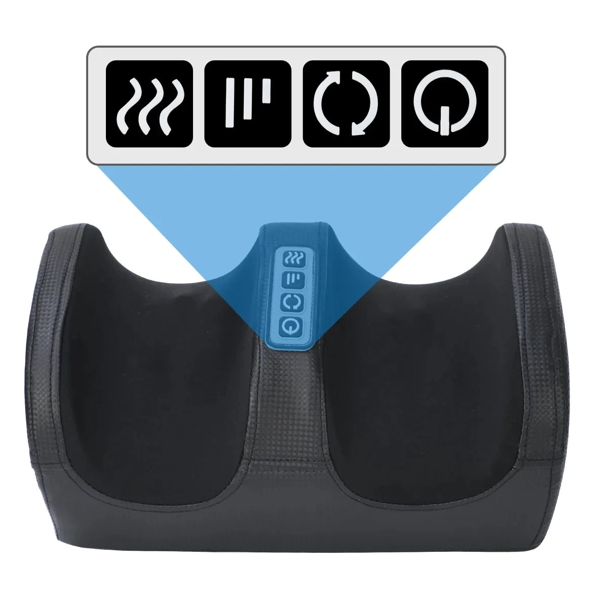 Electric Foot Massager with Heat - Shiatsu Deep Tissue Muscle Relief Body Shaping Massage Equipment Tidesmit