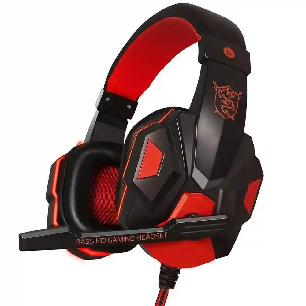 Wired Gaming Headphones with Microphone - Over-Ear PC Headset Tidesmit