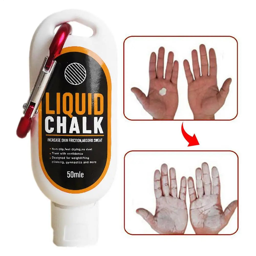 30/50/100ml Sports Liquid Magnesium Powder Fitness Lifting Anti Slip Cream Grip Liquid Magnesium For Indoor Rock Climbing Gym