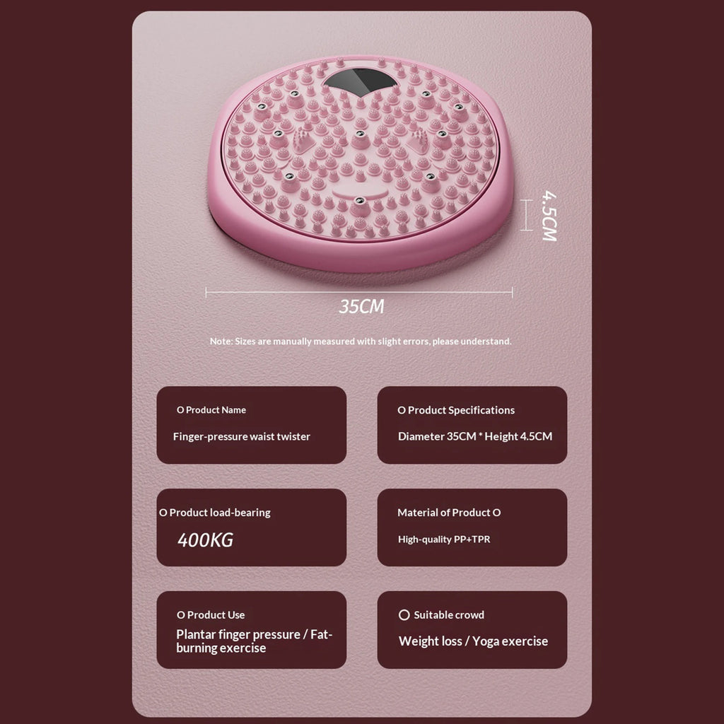Waist Twisting Disc with Magnetic Acupressure - Tidesmit Core Trainer Body Shaping Massage Equipment Tidesmit