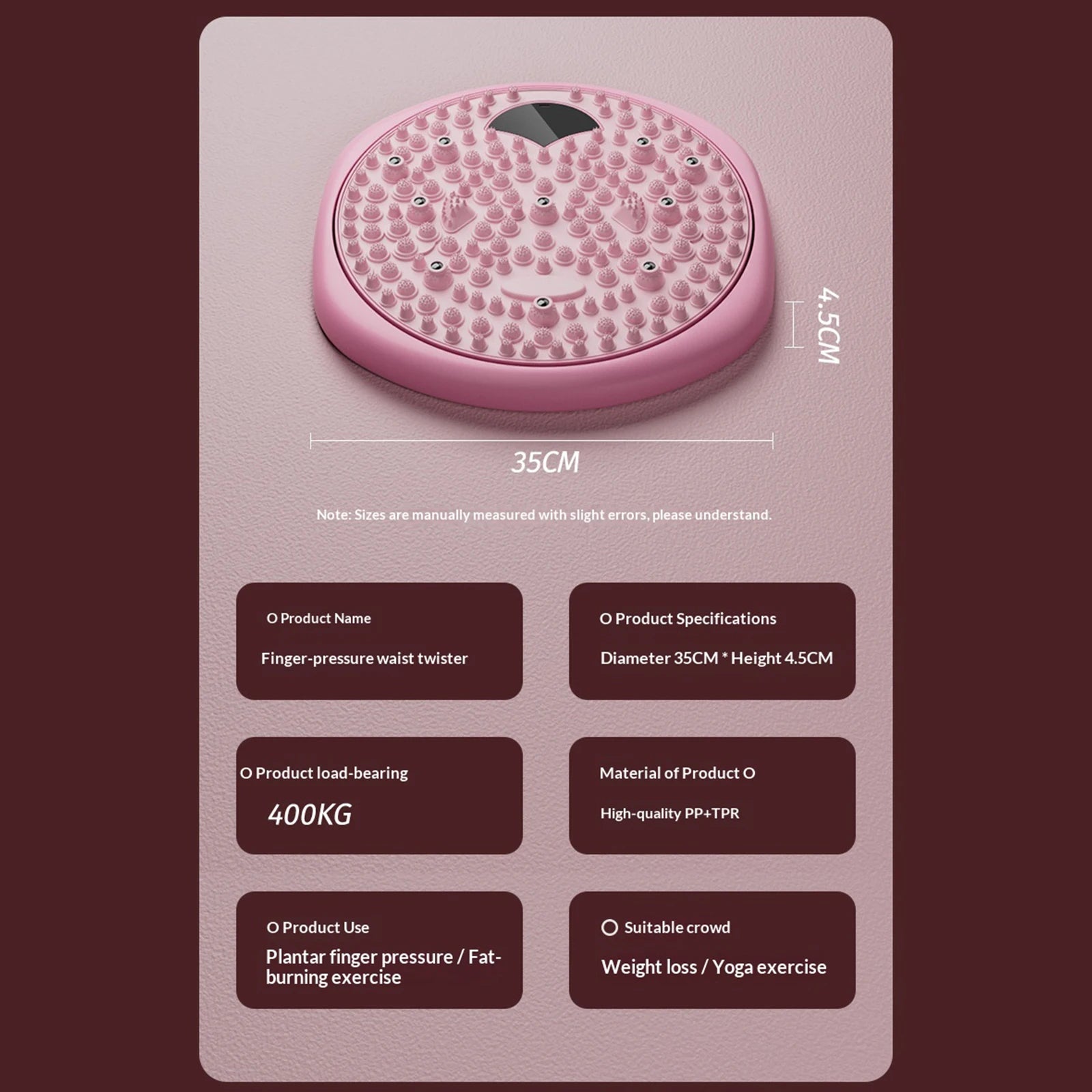 Waist Twisting Disc with Magnetic Acupressure - Tidesmit Core Trainer Body Shaping Massage Equipment Tidesmit