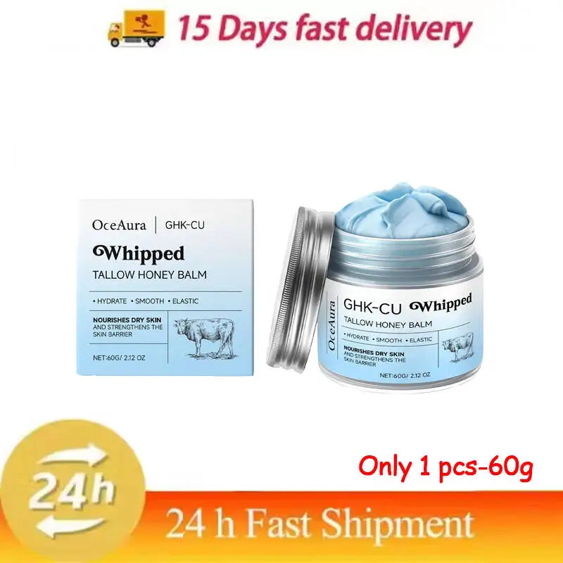 Copper Peptides GHK-Cu Beef Tallow Skin Blue Balm Manuka Honey Face Body Moisturizing Brightening for Mature Dry Sensitive Care