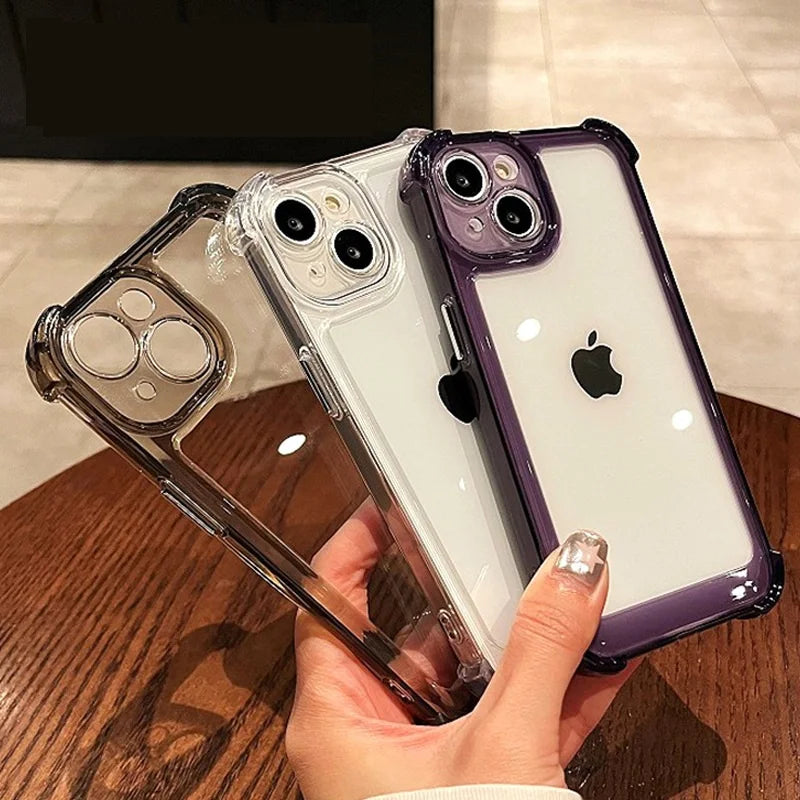 iPhone 16 Pro Max Shockproof Case | Clear Slim Fit Hard Cover Tidesmit
