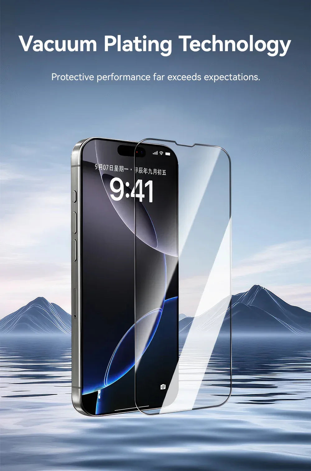 iPhone 17 Pro Max Screen Protector: 9H Tempered Glass - Case Friendly Tidesmit
