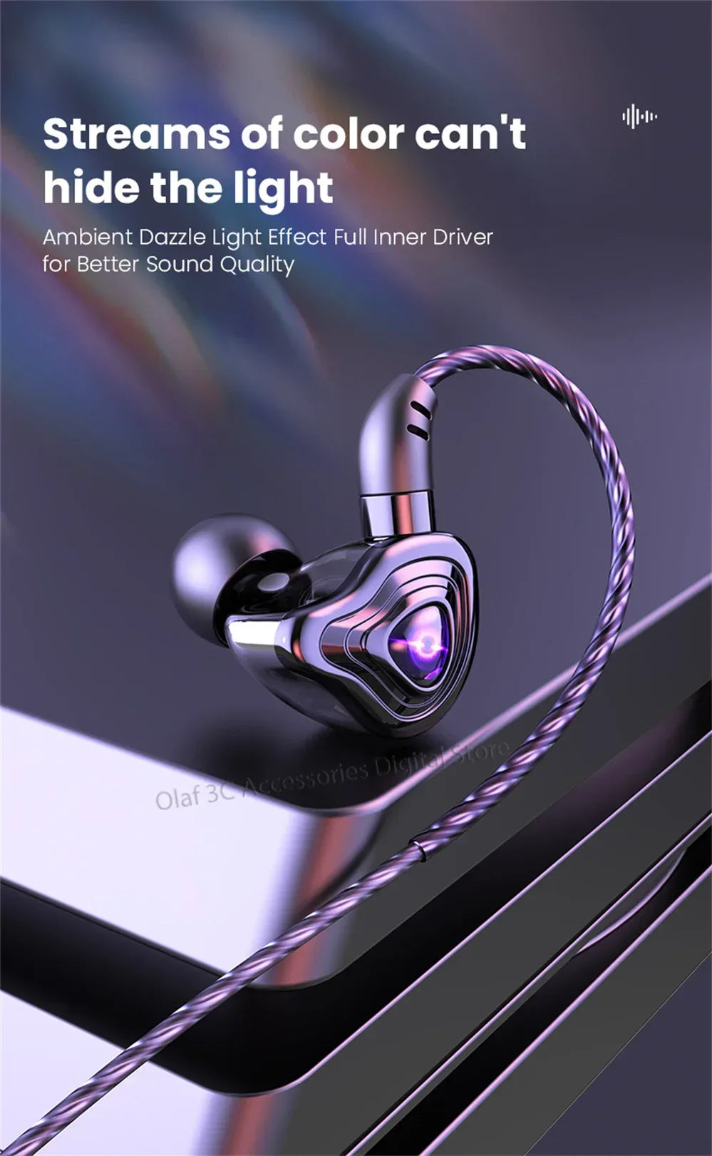 Tidesmit USB-C Wired Earbuds with 9D HiFi Stereo Bass - S16 Series Tidesmit