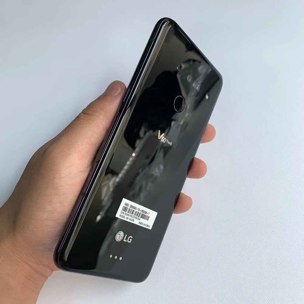 LG V50 ThinQ 4G LTE 5G Cell Phone 6.4' 6GB +128GB ROM Dual Front Triple FingerprRear Camera Unlocked LG V50 Mobile Phone
