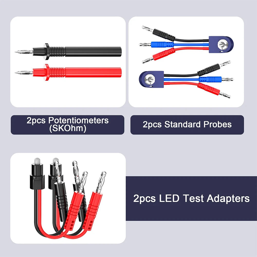 Podofo 92PCS/set Automotive Circuit Test Wires Lead Test Tools KIT Electrical Service Tools Test Leads Ki with Box