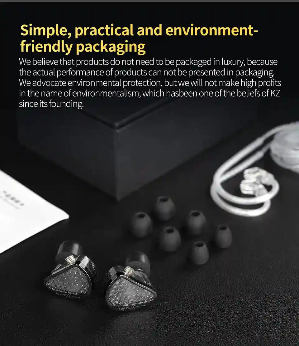 KZ AS16 Pro In-Ear Monitors | 16 Balanced Armature HiFi Earphones Tidesmit