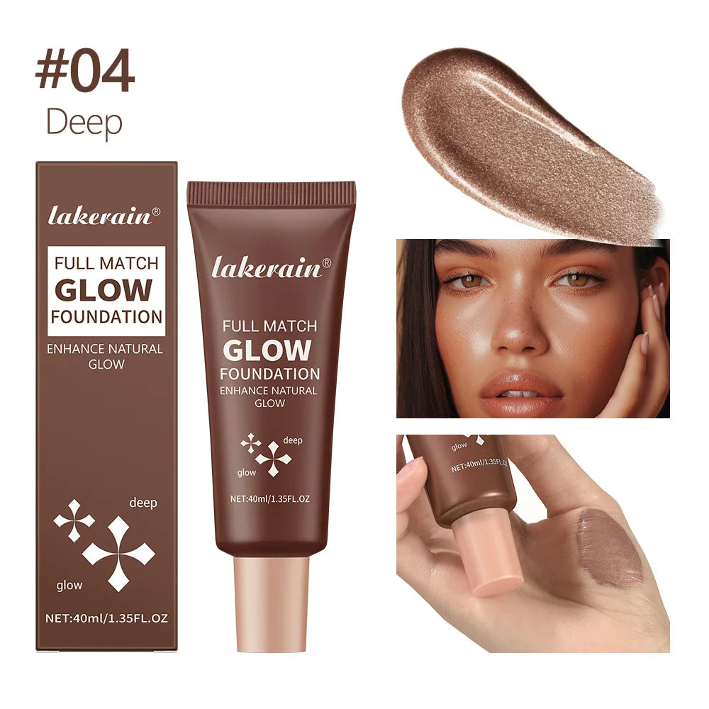 Tidesmit Glowing Foundation liquid base texture close-up showing lightweight moisturizing natural finish