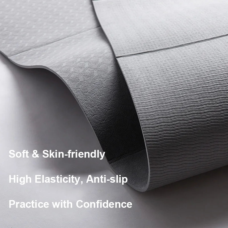 Yoga Mat 6/8mm Thickness Foldable TPE Exercise Mat For Travel Yoga Pilates Home Floor Workouts Gymnastics Mat Fitness Equipment