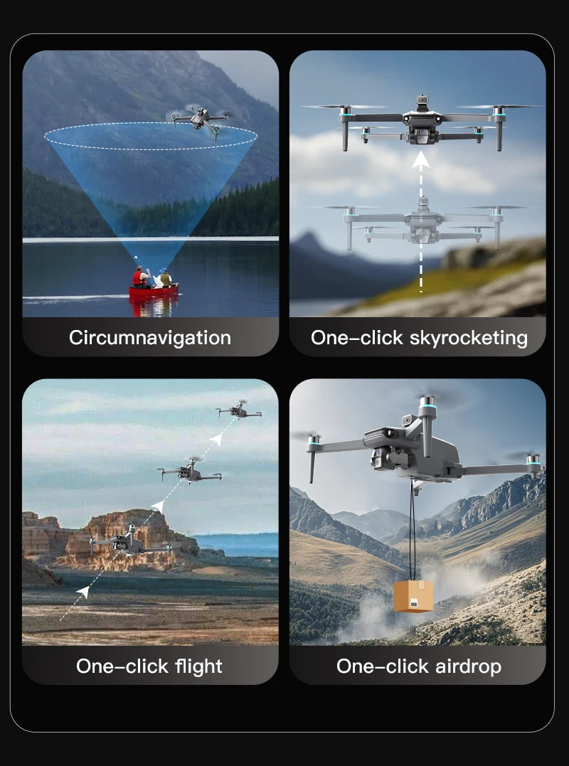 Tidesmit 8K GPS Drone with EIS Stabilization and Obstacle Avoidance Tidesmit