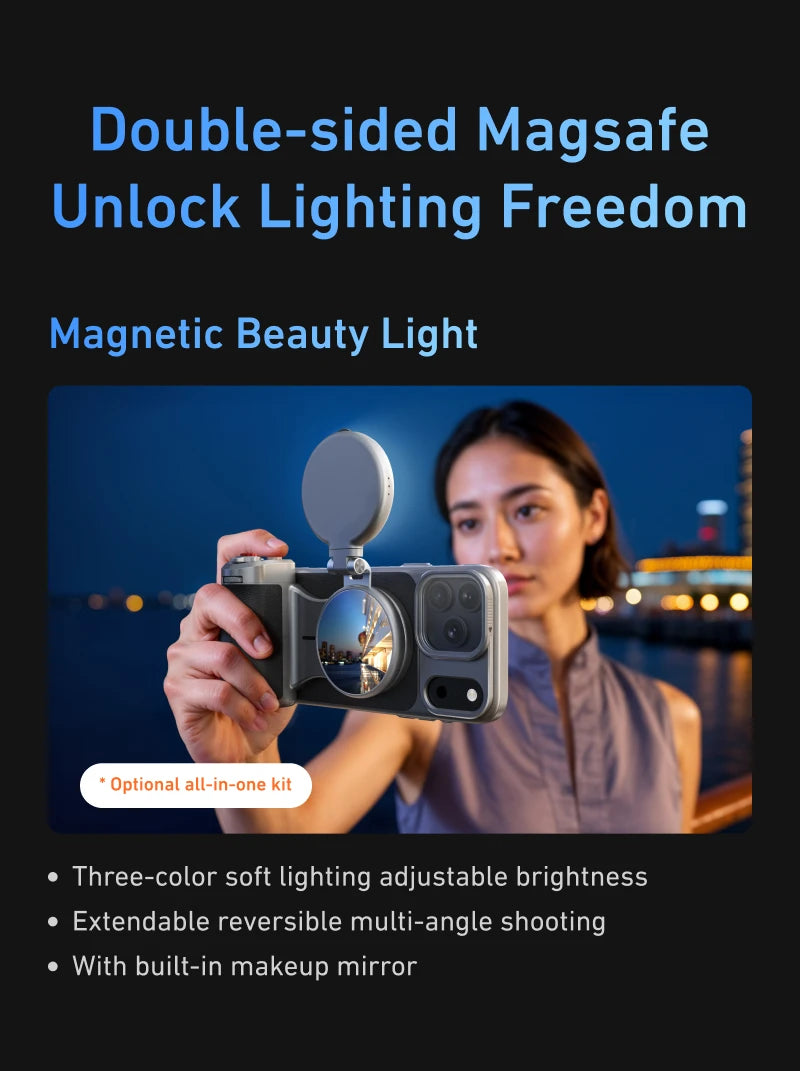 Phone Camera Grip for iPhone 17 Pro Max - Military-Grade Protection Case Tidesmit