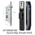 SANKESONG Tuya Smart 3D Face Door Lock Security Camera Monitor Intelligent Fingerprint Password Biometric Electronic Key Unlock
