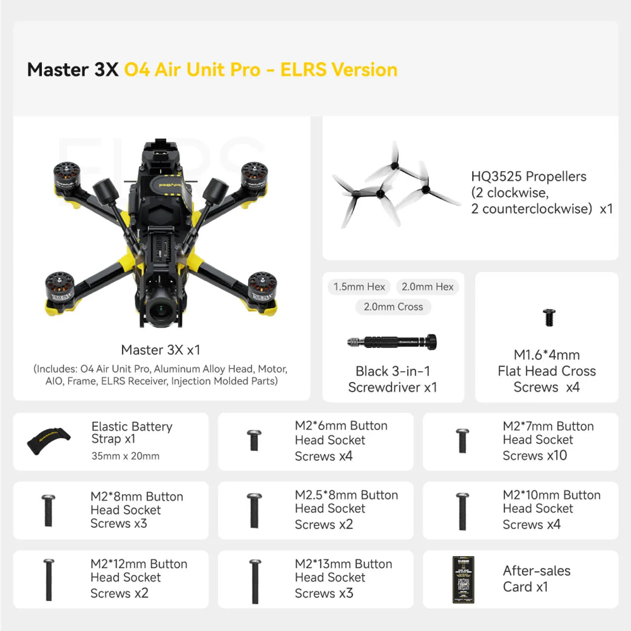 SpeedyBee Master 3X FPV Racing Drone, O4 Pro Digital Performance O4 Pro ELRS Version Tidesmit