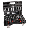 Podofo 172PCs 24-Tooth Socket Set Car Repair Tool Ratchet Spanner Wrench Set for Workshop or Garage 1/2-inch 3/8" and 1/4" Ratchet Wrench Tool Kit