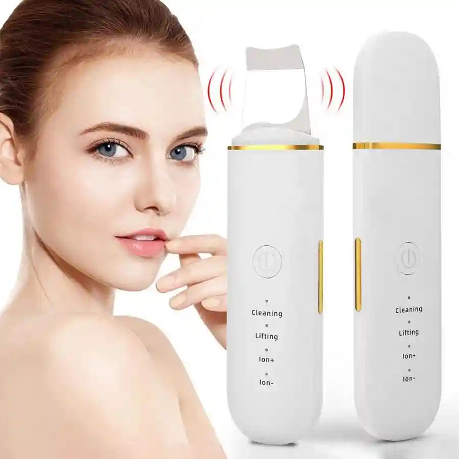 Ultrasonic Skin Scrubber Facial Pore Cleaner - Professional Grade Scrubs Treatments Tidesmit