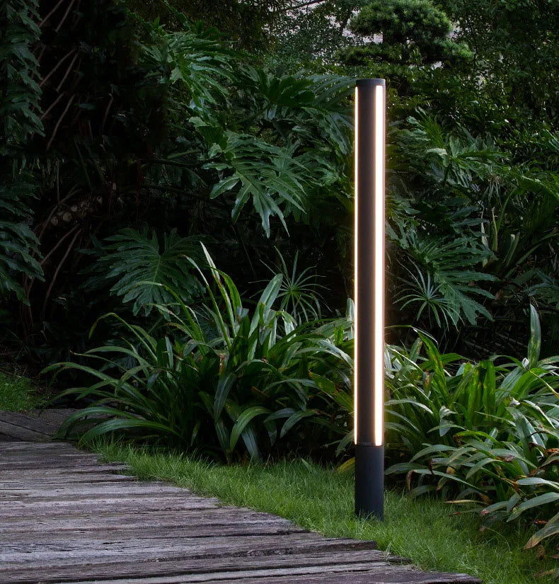Outdoor Overleng IP65 Waterproof LED Lawn Light 85-265V Landscape Trihedral Luminescence Street Lamp For Villa Door Decoration