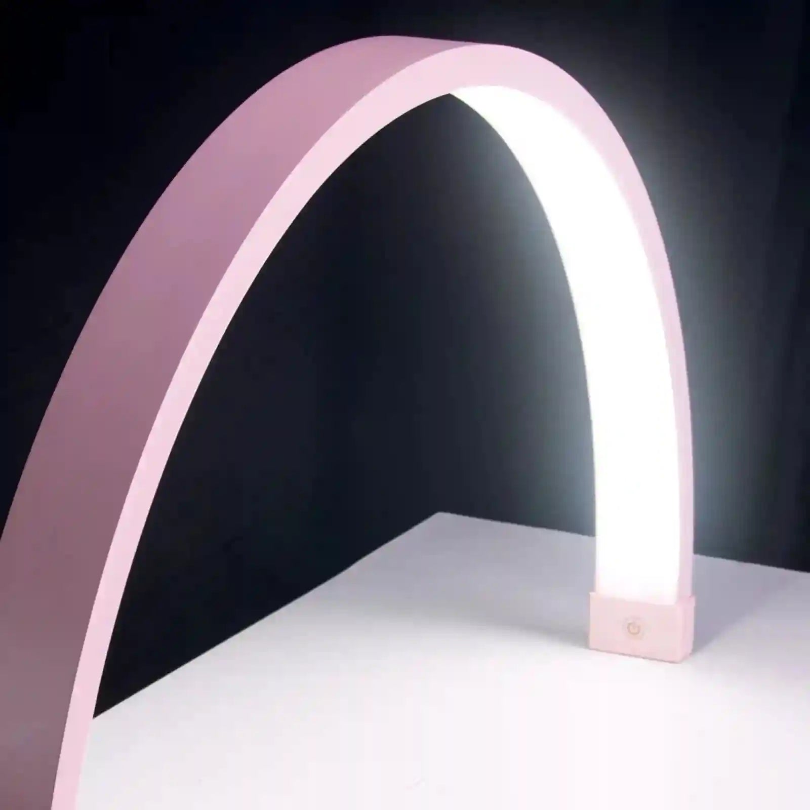 Half Moon LED Beauty Light for Lash and Nail | Adjustable 28 Inch Tidesmit Y10 pink pln 30in Tidesmit
