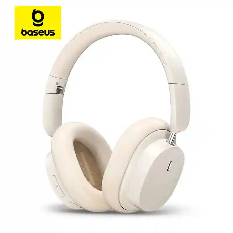Wireless Over-Ear Headphones with 70H Playtime and Spatial Audio - Gray White China Mainland Tidesmit