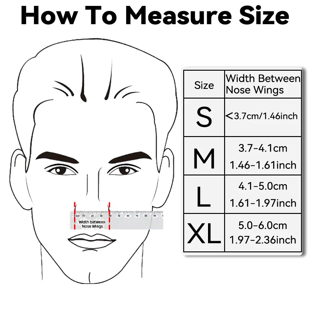 BMC N5B CPAP Nasal Mask With Adjustable Headgear New CPAP Mask For Sleep Apnea S/M/L/XL Sizes Silicone Pads Fast Shipping