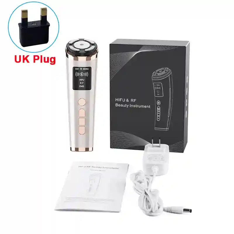 Hifu Face Lifting Machine | Microcurrent Skin Rejuvenation Tool Eye Massage Instrument UK Plug Tidesmit
