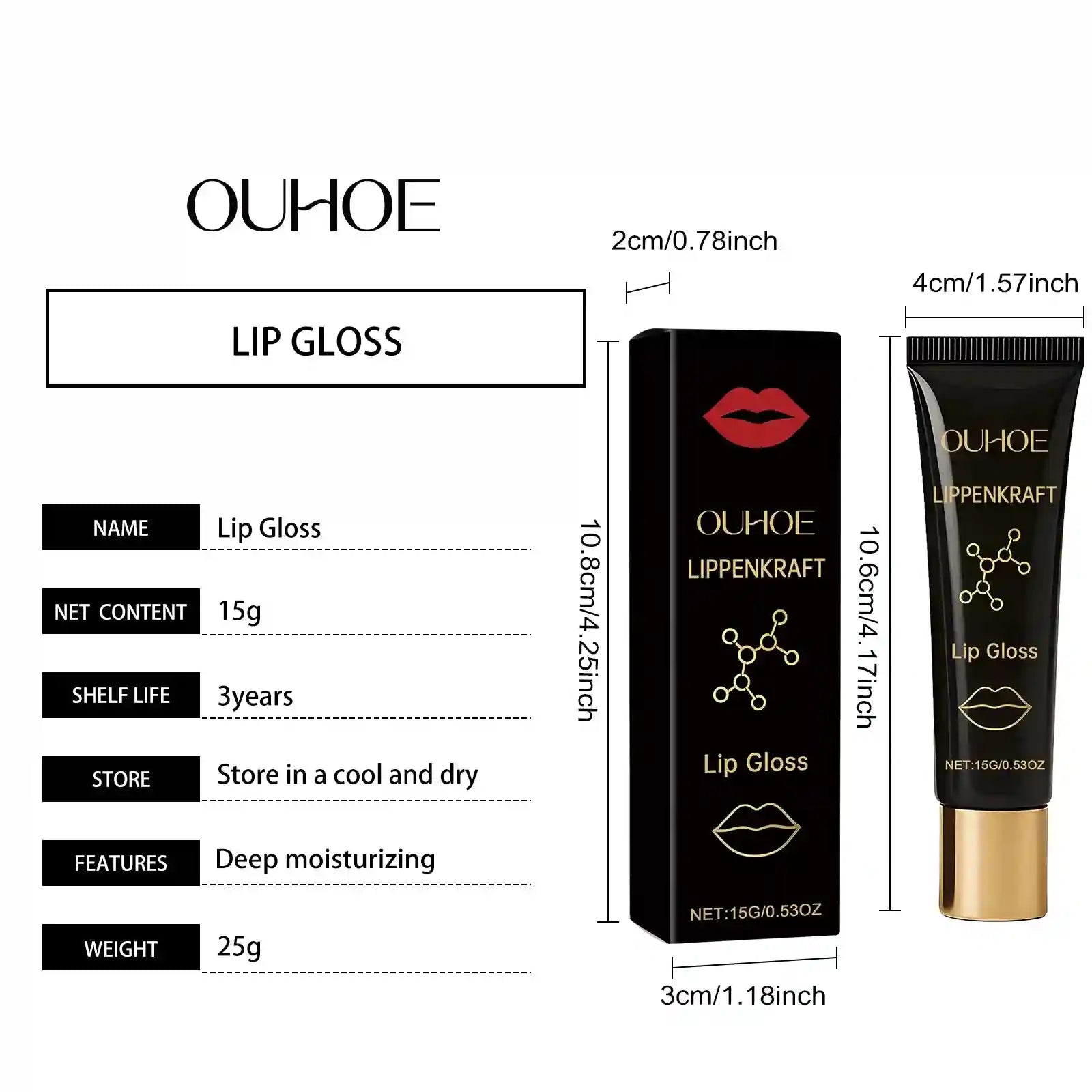 Natural Honey Lip Plumper Oil | Instant Volumizing Moisturizing Lip Care Lip Care Tidesmit