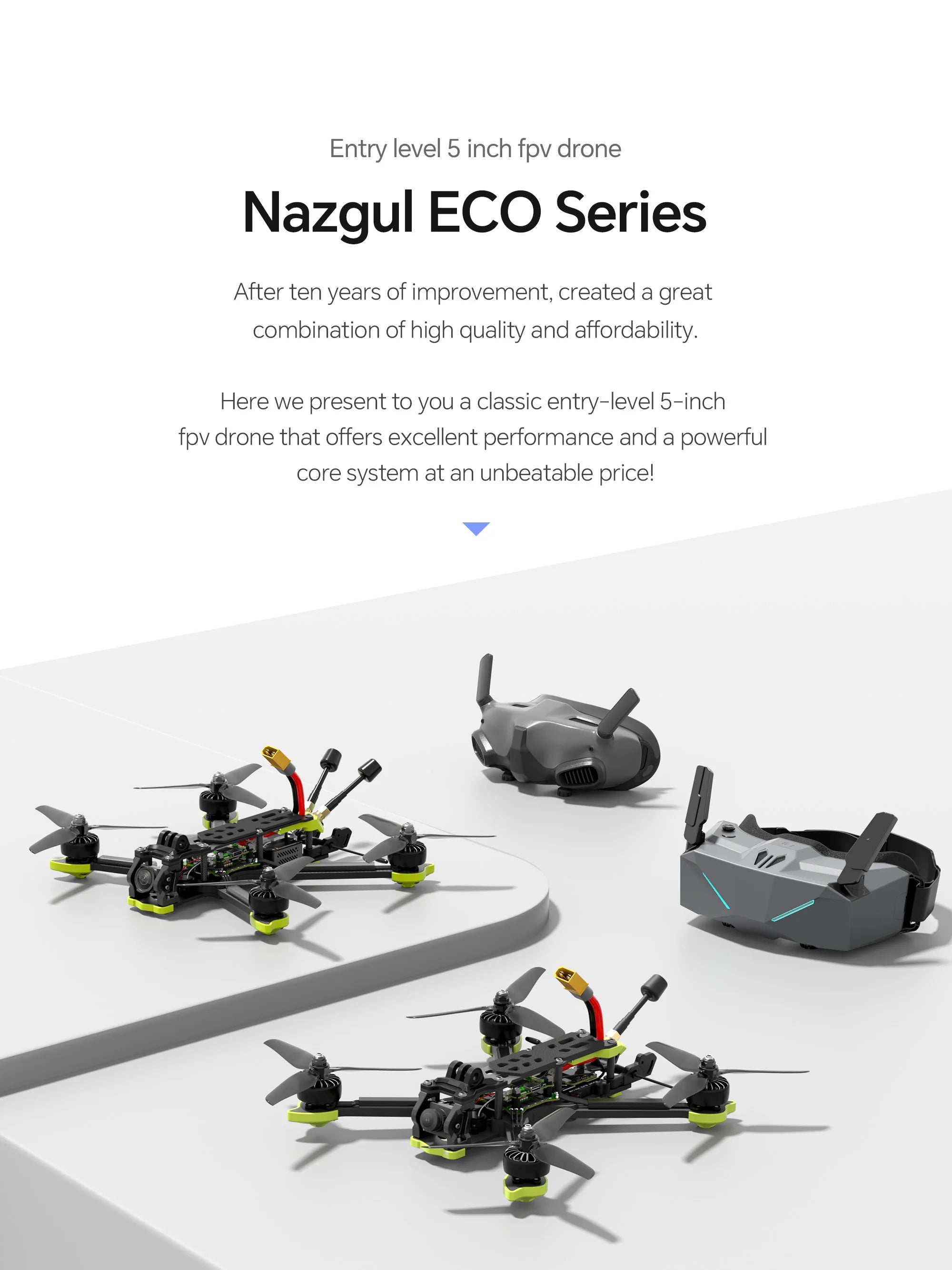 iFlight Nazgul DC5 ECO 5-inch FPV Drone 6S 4K System Tidesmit