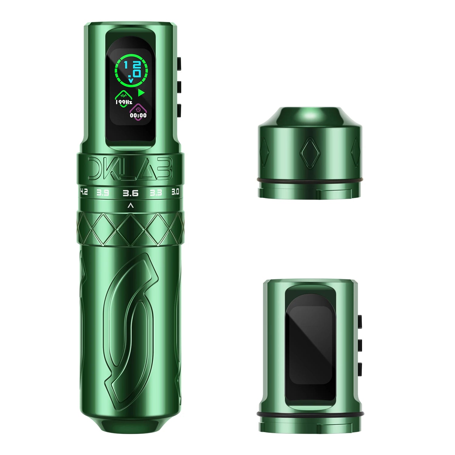 Wireless PMU Machine Pen with Adjustable Stroke - Tidesmit Professional Series Permanent Makeup Machines green Tidesmit