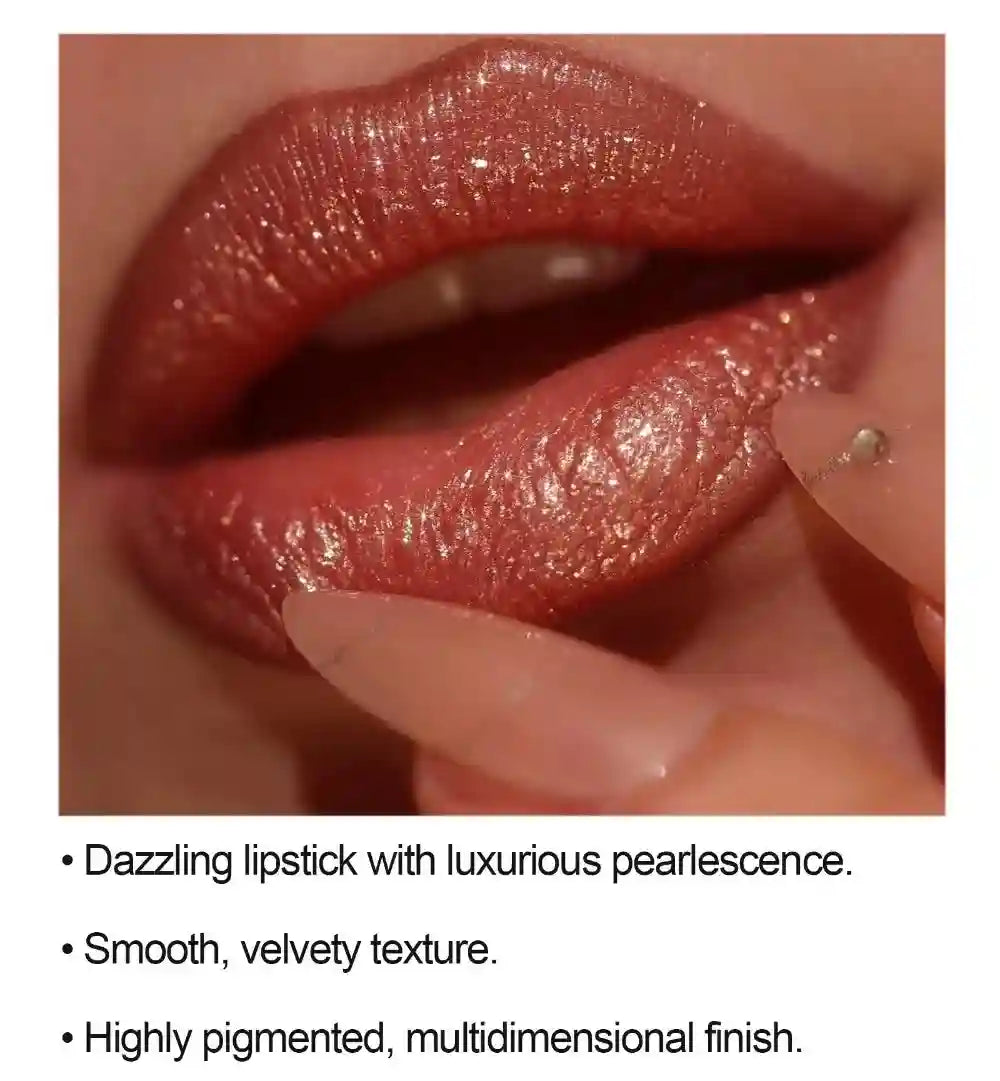 Metallic Glitter Waterproof Lipstick - Long-Lasting Shimmer Formula Lip Care Tidesmit