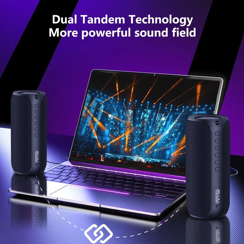 Zealot S32 MAX Outdoor Portable Subwoofer Wireless Speaker,Waterproof IPX 5,Dual Pairing, 3600mAh Battery.