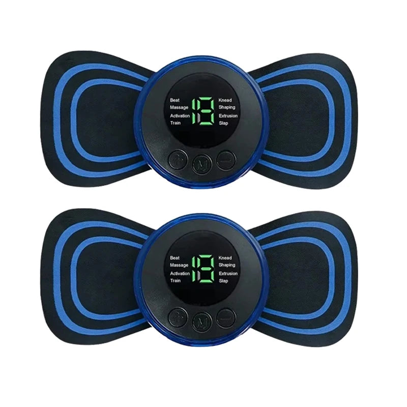 Portable Electric Massager for Muscle Relief - 8 Mode Wellness Device Massage Cushion Non-RC 2PC Tidesmit