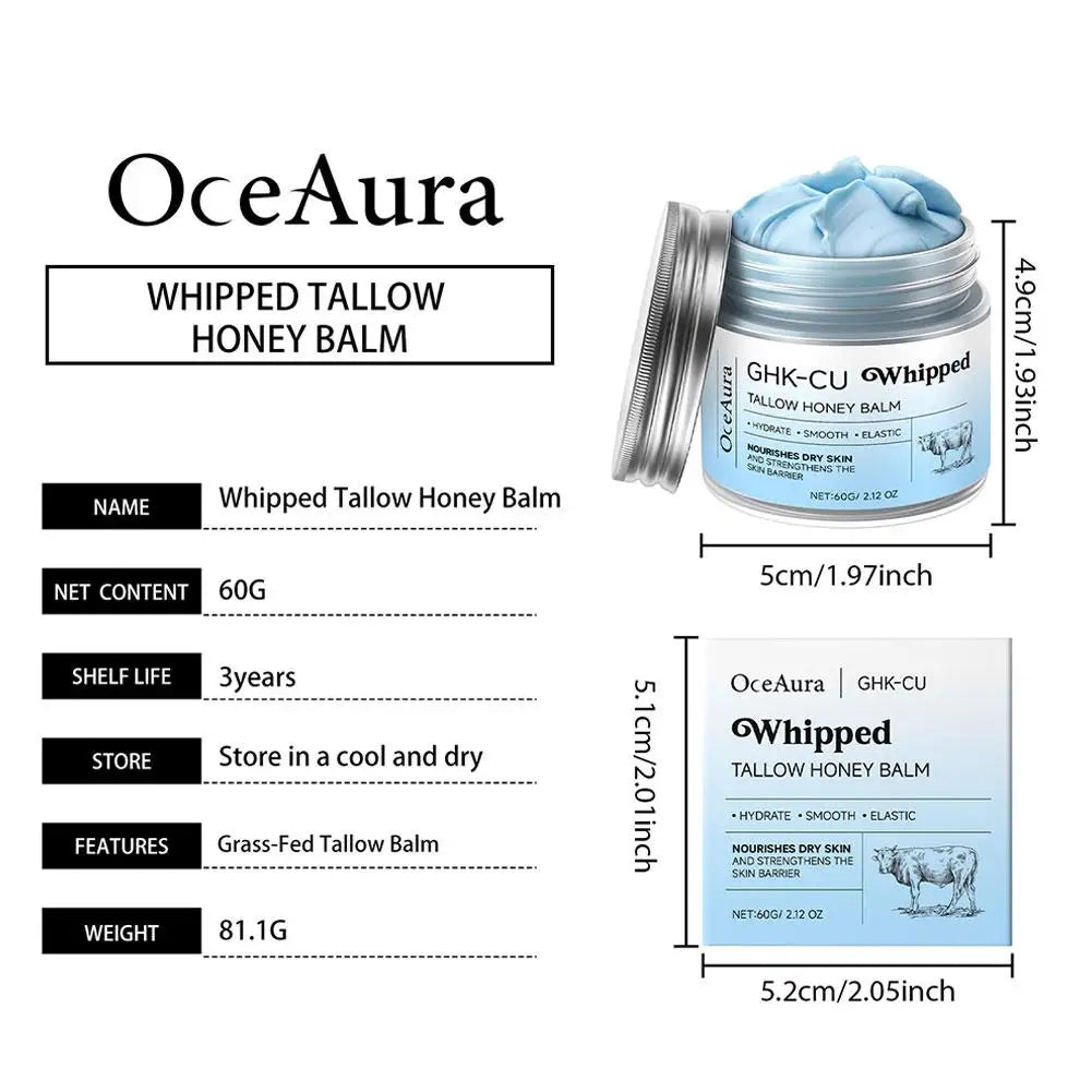 Copper Peptides GHK-Cu Beef Tallow Cream For Daily Care Not Greasy Deep Moisturizing Smoothing Skin Repair Skin Barrier Skincare