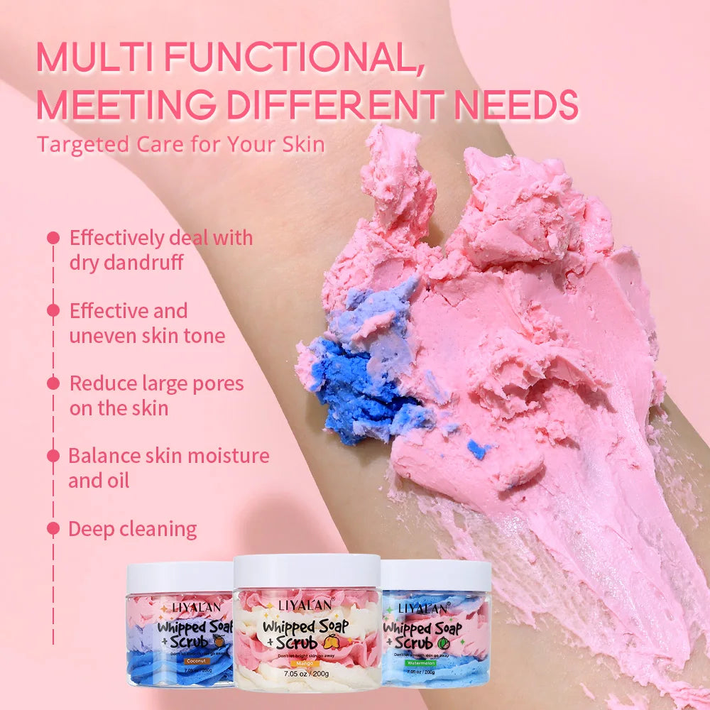 Whipped Body Scrub | Exfoliating Cleanser 200g - Tidesmit Mango Scrubs Treatments Tidesmit