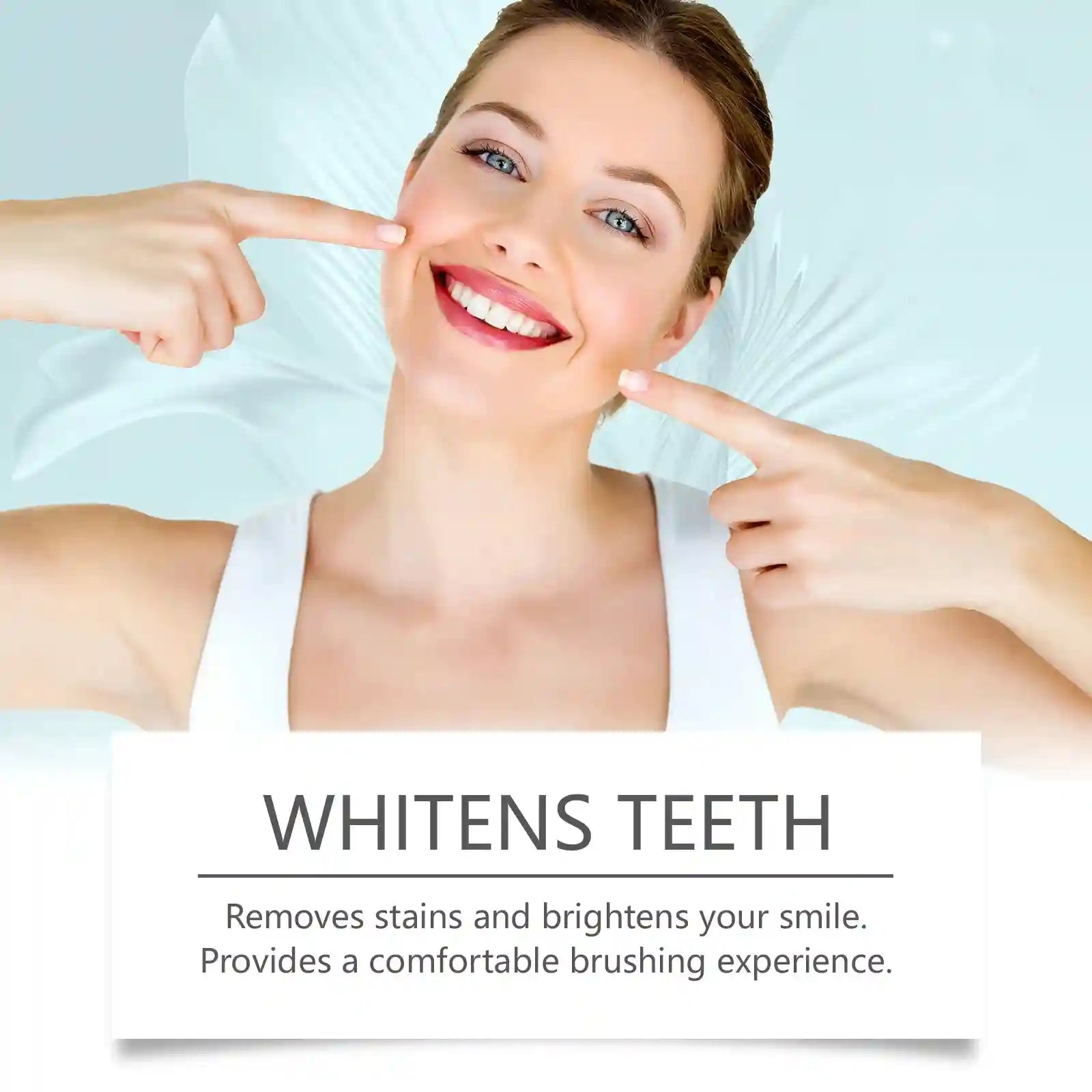 Tidesmit Radiant Whitening Toothpaste with mint flavor for deep stain removal and improved gum health.