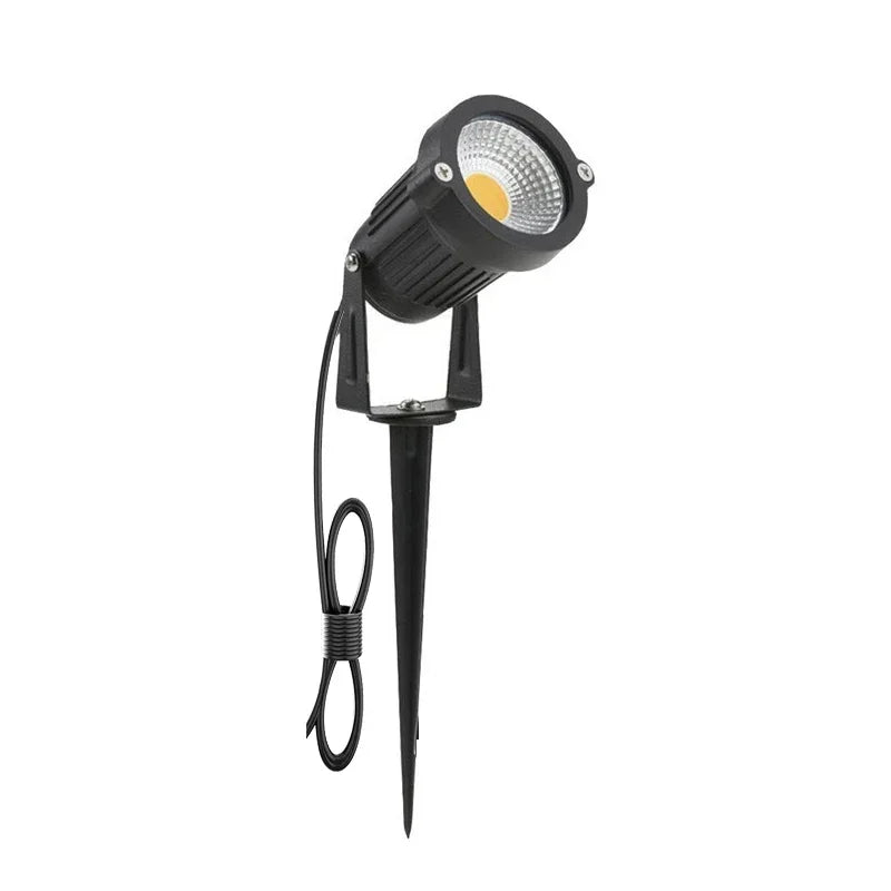 1 Meter Cable IP65 LED Landscape Spike Lamp 5W 10W Warm White Blue Spot Light for Garden Lawn AC DC12V24V 220V110V