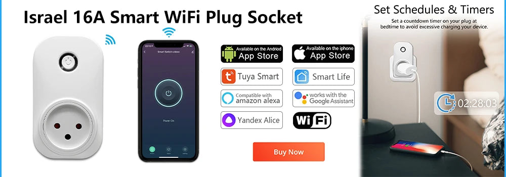 WiFi Boiler Switch 4400W App Timer for Smart Home Energy Management Tidesmit