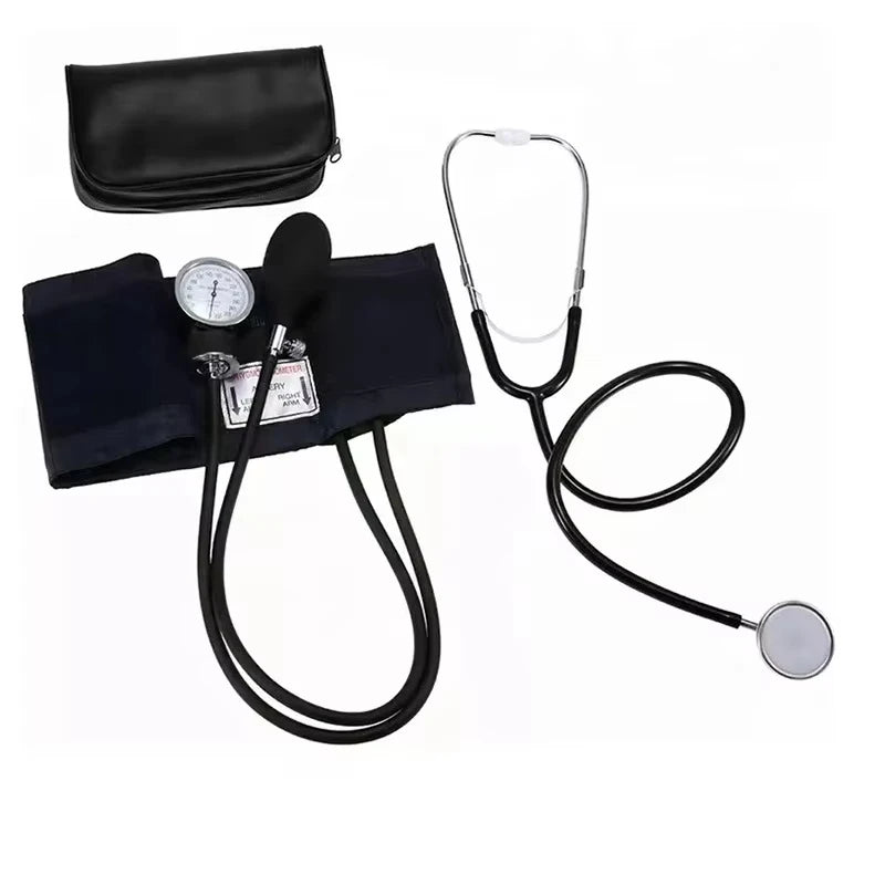 JUSTLANG Medical Manual Blood Pressure Monitor BP Cuff Upper Arm Aneroid Sphygmomanometer Tonometer Meter Tester Device